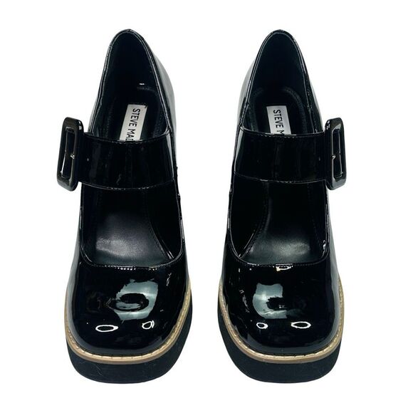 Steve Madden Patent Leather Tarrah Platform Mary Jane Pumps - Size 7.5 - Picture 2 of 12